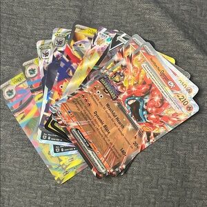 Pokemon Trading Cards - Red, Yellow, Blue, Black
